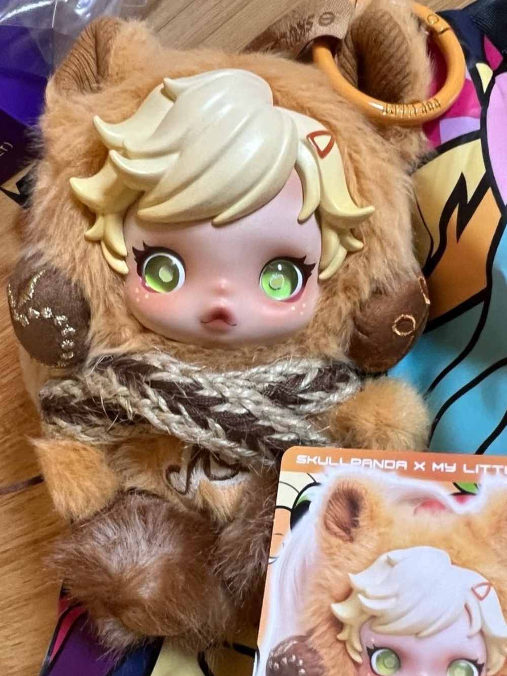 Skullpanda x My Little Pony MLP Applejack Plush Dangler New Open Box